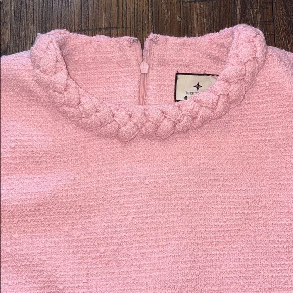 Tuckernuck Blossom Pink Tweed Jackie Dress Size XXL NWT - Picture 4 of 11